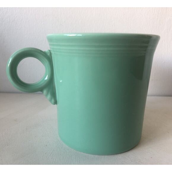 Fiesta HLC Ceramic Coffee Mug O-Ring Handle Sea Foam Mint Green 10 Ounce USA - Picture 7 of 12
